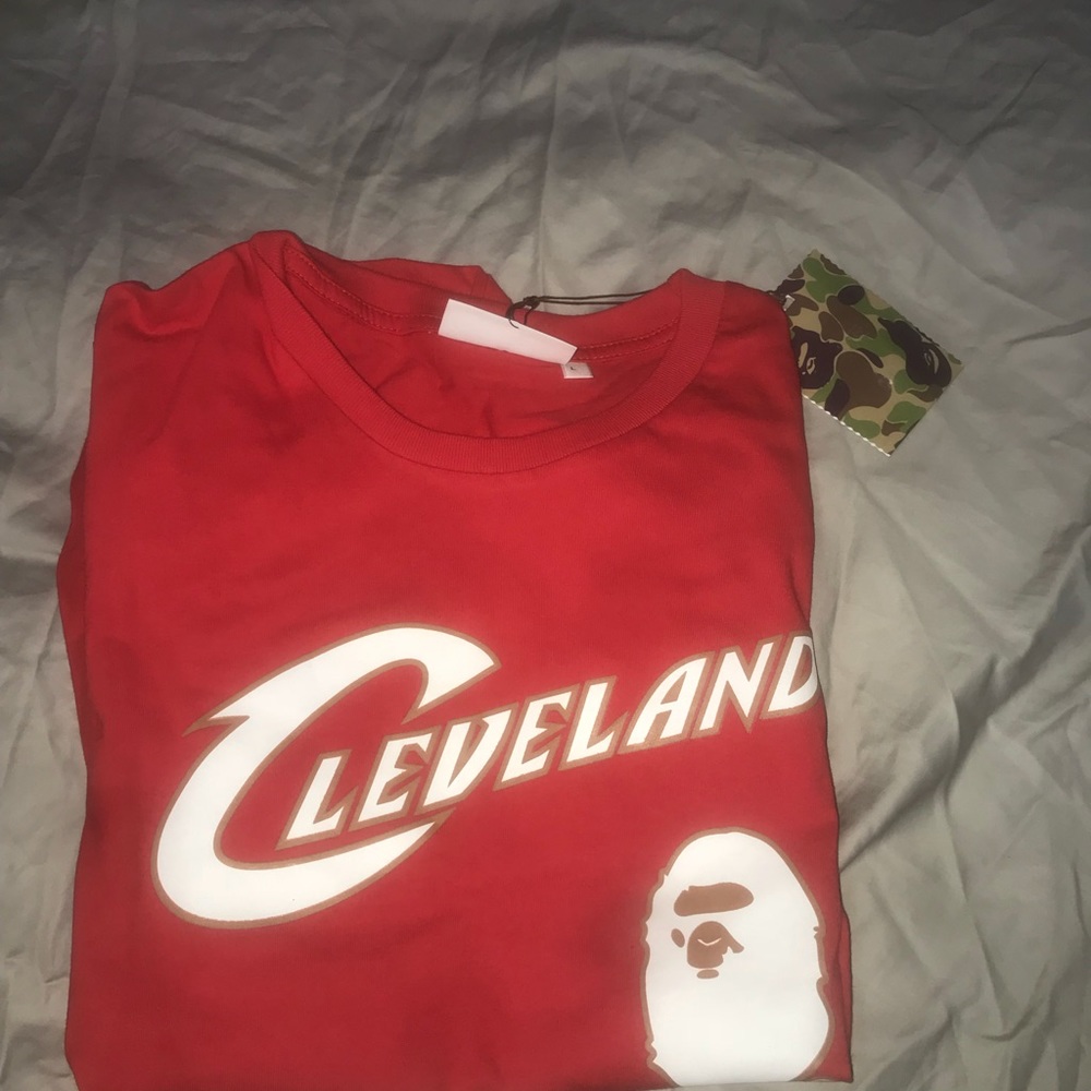 Bape x Mitchell & ness t shirt